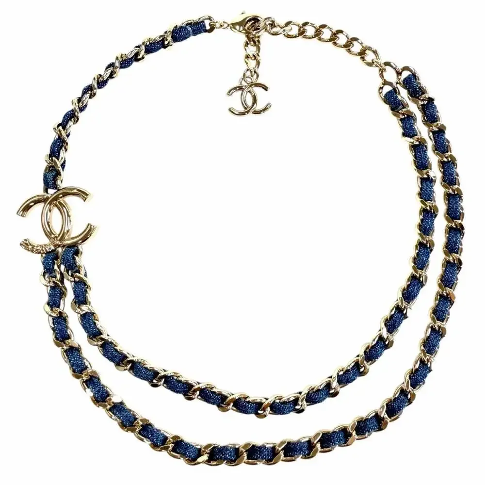 Chanel Cc Logo Chain Pendant Necklace #261270C20B